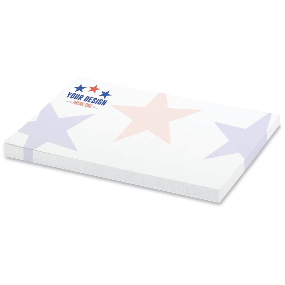 100 adhesive notes, 100x72mm, full-colour