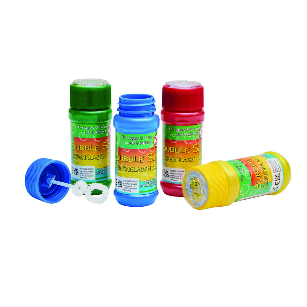 AIR BUBBLE - Soap bubbles, 4 colours assorted, price per piece
