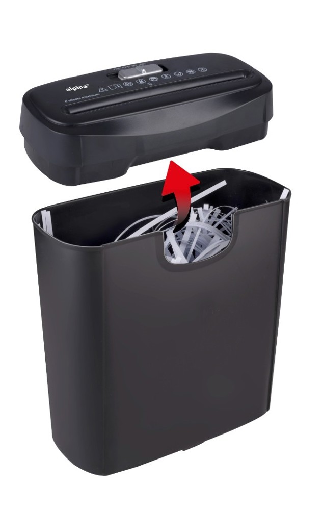 ALPINA Paper Shredder 230V 190W- Black