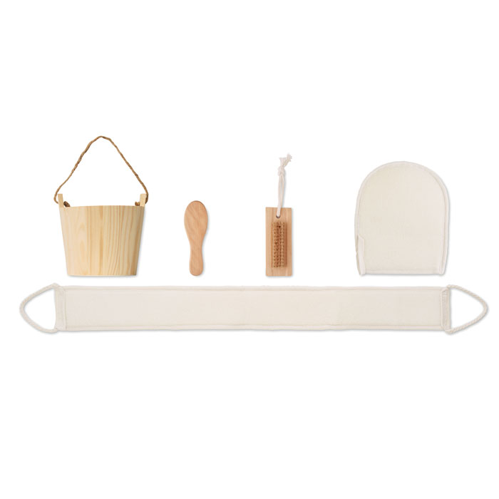 SELFCARE - Bath gift set in wooden bucket
