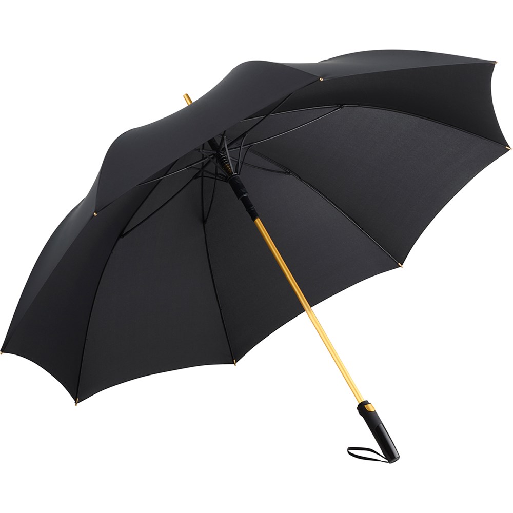 AC alu golf umbrella FARE® Precious - black/gold