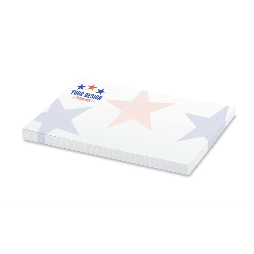 25 adhesive notes, 100x72mm, full-colour